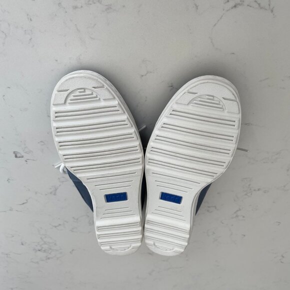 Keds Charter Nautical Casual Slip On Canvas Deck Shoes Blue + White Sz 7.5 - Picture 5 of 11